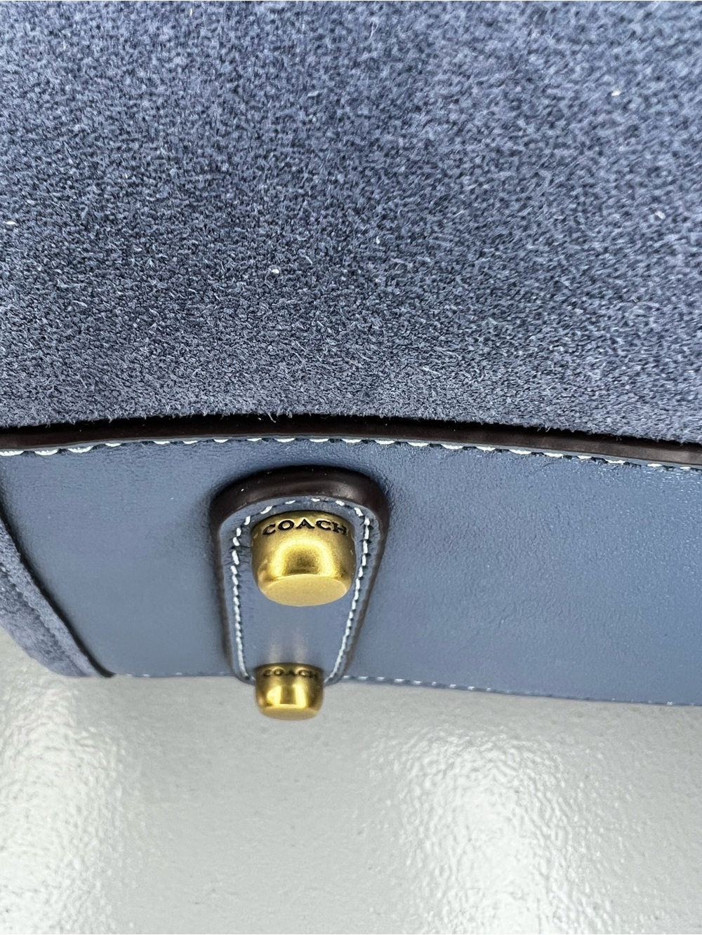 Coach Rogue Bag 34 - Brass Light Denim - Picture 12 of 17
